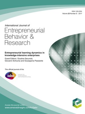 cover image of International Journal of Entrepreneurial Behavior & Research, Volume 23, Number 3